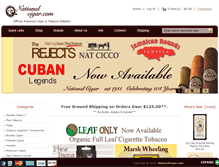 Tablet Screenshot of nationalcigar.com